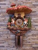 MCC mushroom-clock with chimney and butterfly 8-days